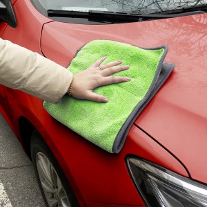 Chiffons en microfibre, nettoyage épais pour vitres voiture