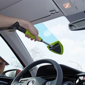 GUHAOOL Grattoir à Glace et Brosse à Neige 2 en 1, Grattoir à Glace de  Voiture avec Balai, Brosse Grattoir Pare Brise Détachable Extensible avec  Tête