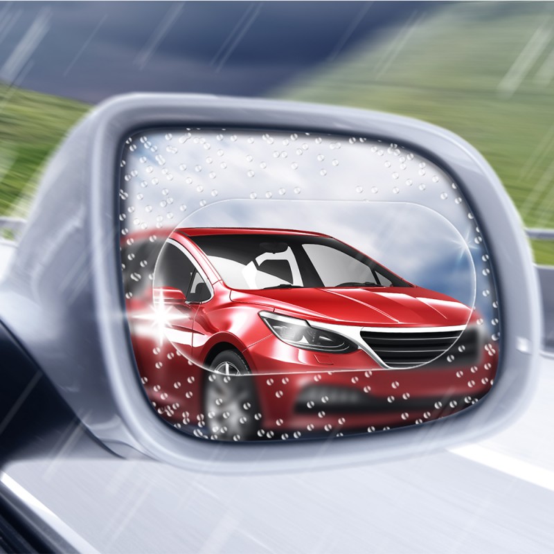 4 pièces miroir pare-pluie sourcil voiture rétroviseur pluie sourcil vue  arrière garde sourcil côté miroir pare-pluie vue miroir visière garde pour  la plupart des voitures camion SUV 