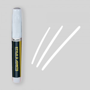 Stylo à Joint Carrelage Blanc POINTE FINE (4,5x2 mm) PACK x 2